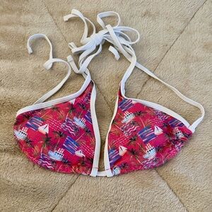Tropical Pink Bikini Top